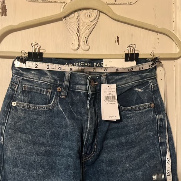 American Eagle Outfitters High Rise Jeans - Dark Blue - Picture 6 of 16
